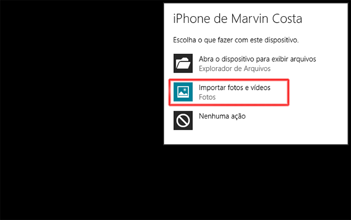 Como passar fotos do iPhone ou iPad para o PC2