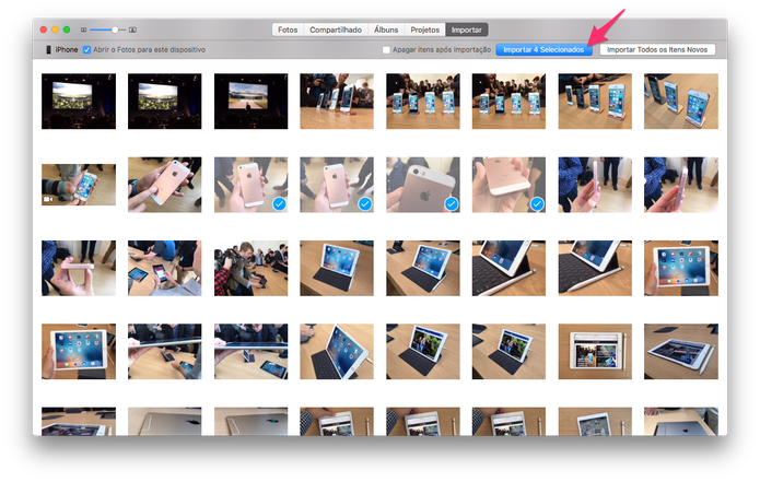 Como passar fotos do iPhone ou iPad para o PC5